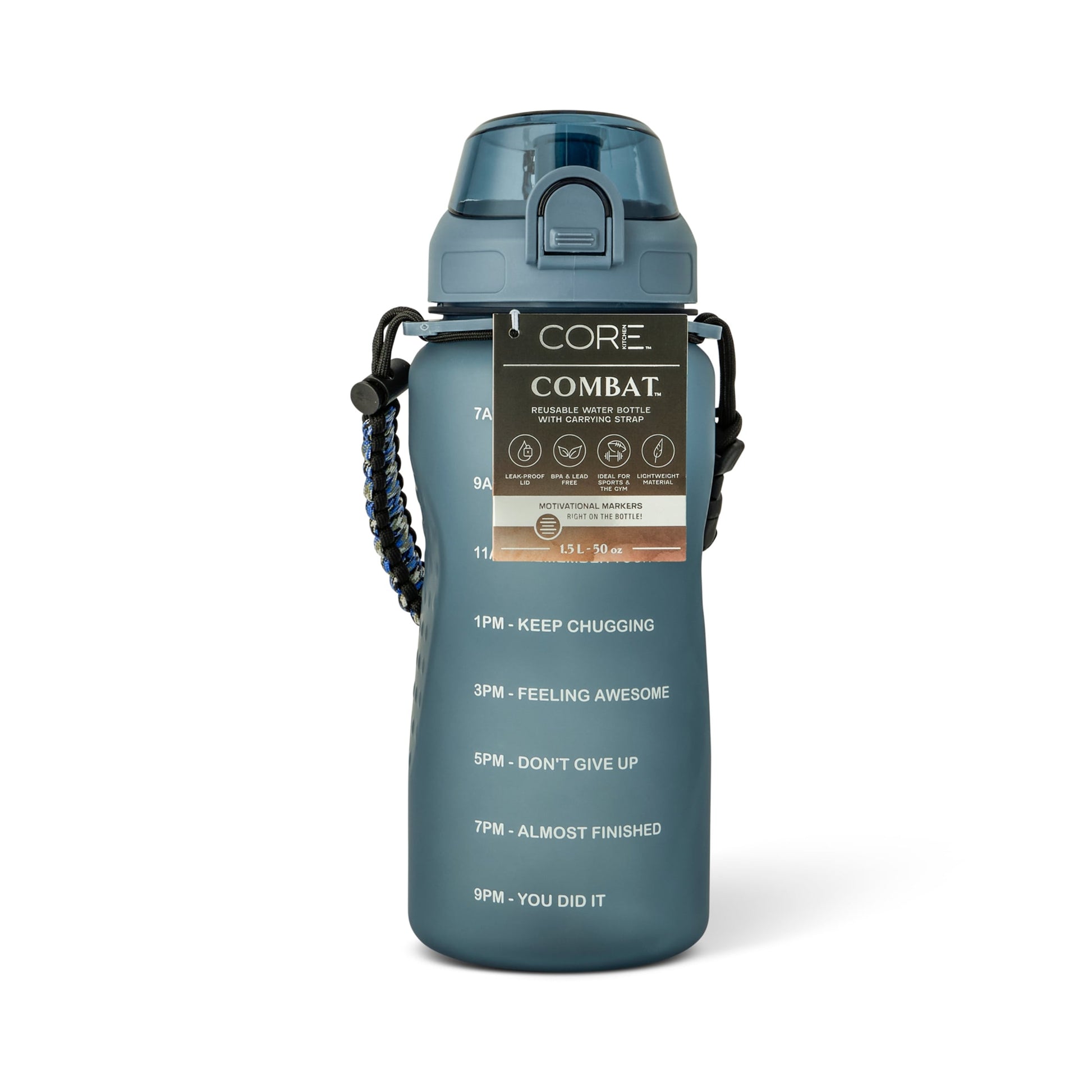 Core Kitchen Blue Combat Water Bottle 1.5L — image 1
