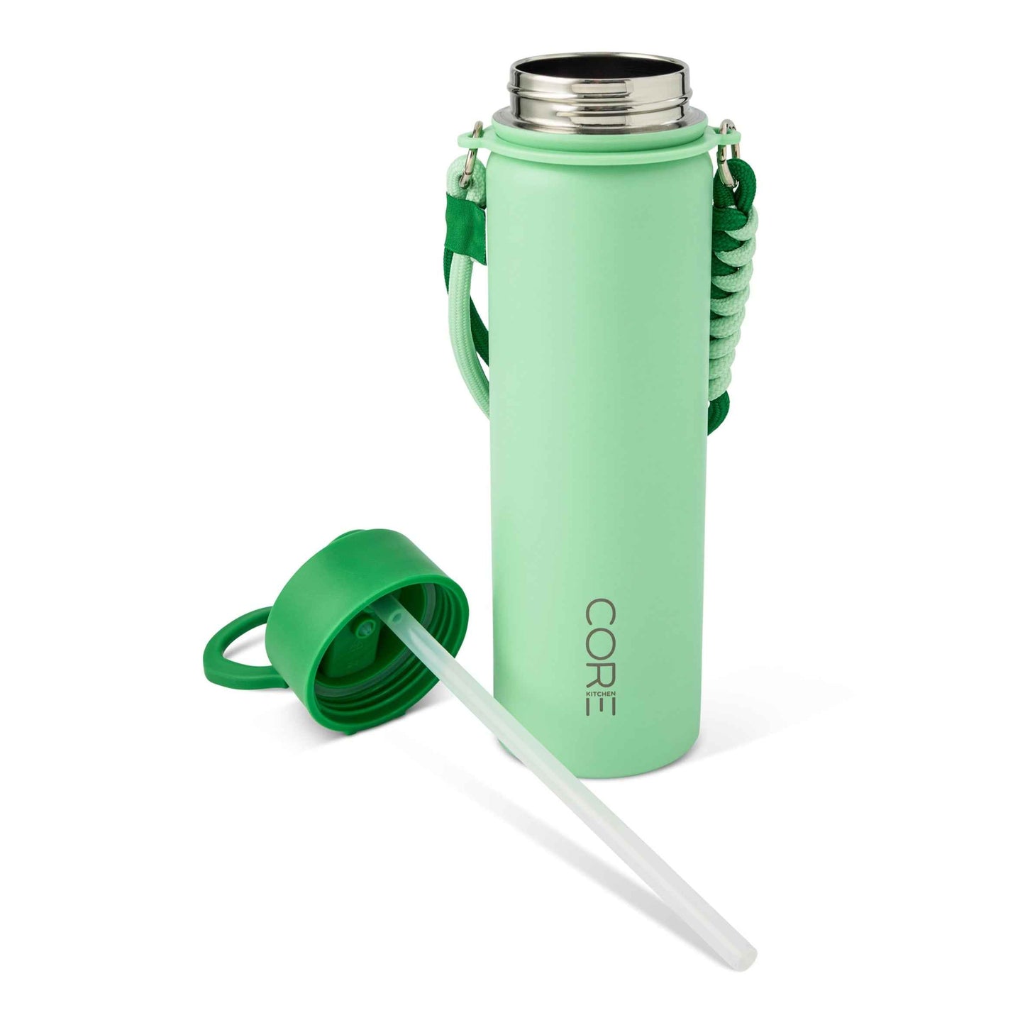 CORE KITCHEN Green Zeno Metal Drinking Water Bottle 650ml