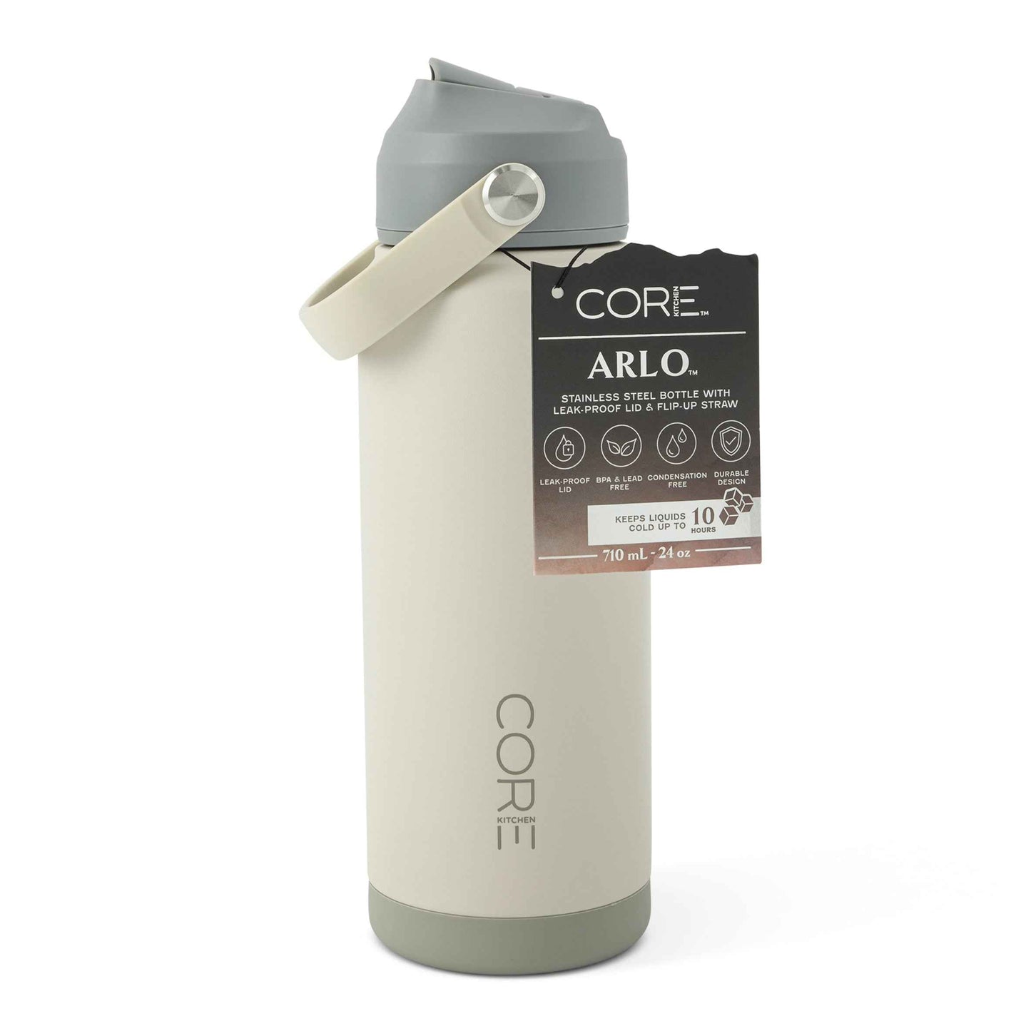 CORE KITCHEN Neutral Tonal Arlo Water Bottle 709ml