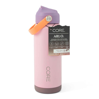 CORE KITCHEN Pink Tonal Arlo Water Bottle 709ml