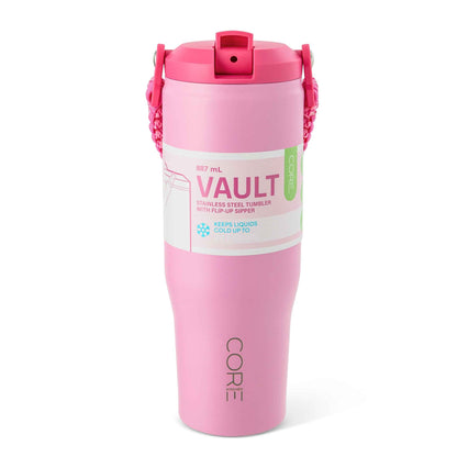 CORE KITCHEN Pink Vault Metal Drinking Water Bottle 887ml