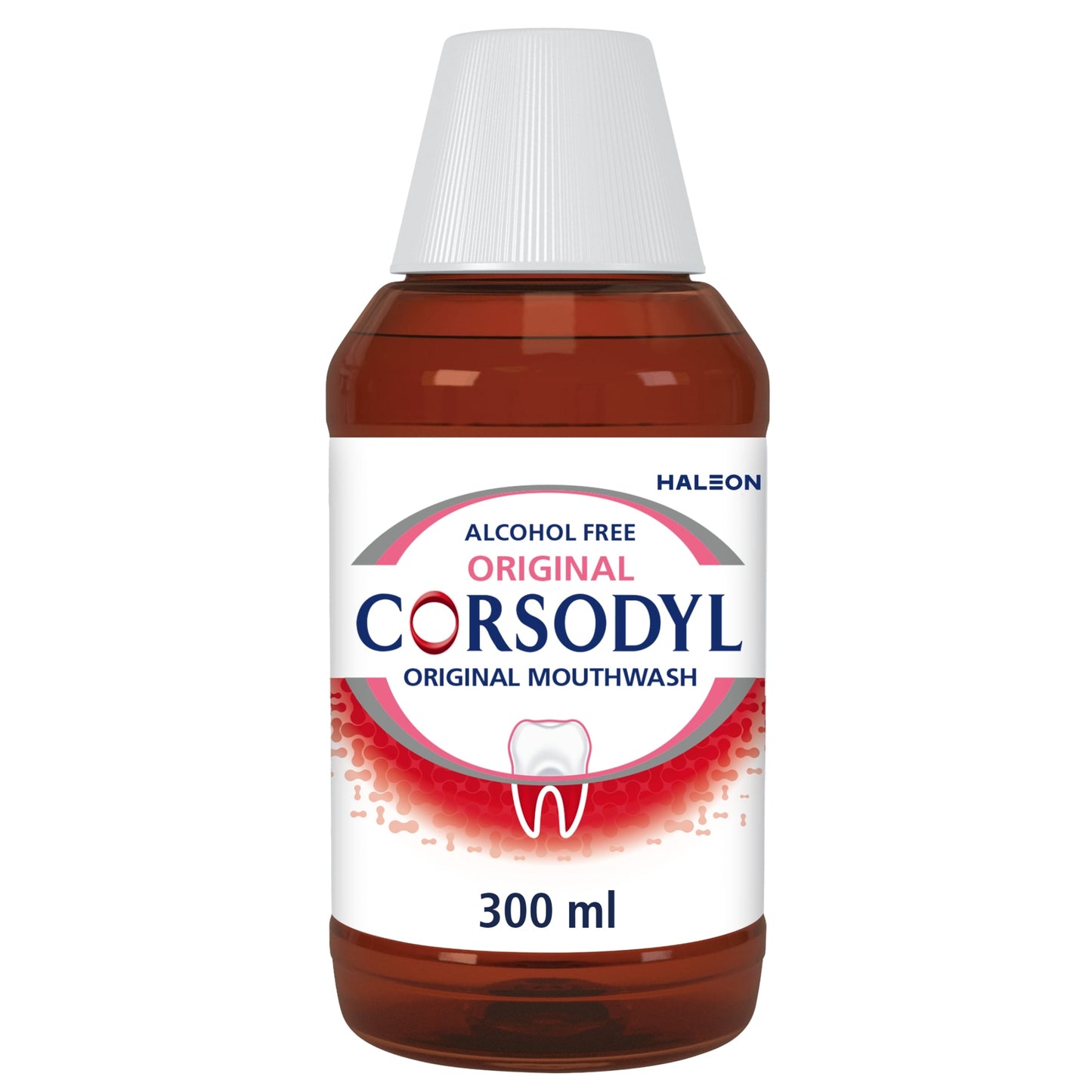 Corsodyl Medicated Antibacterial Mouthwash Original Alcohol Free 300ml — image 1