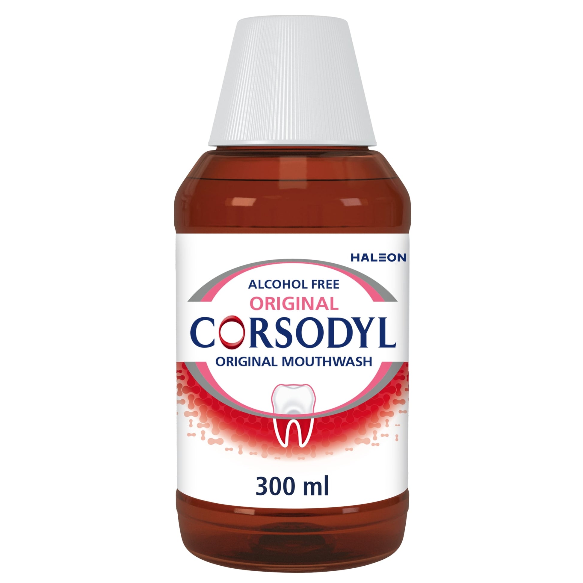 Corsodyl Medicated Antibacterial Mouthwash Original Alcohol Free 300ml — image 1