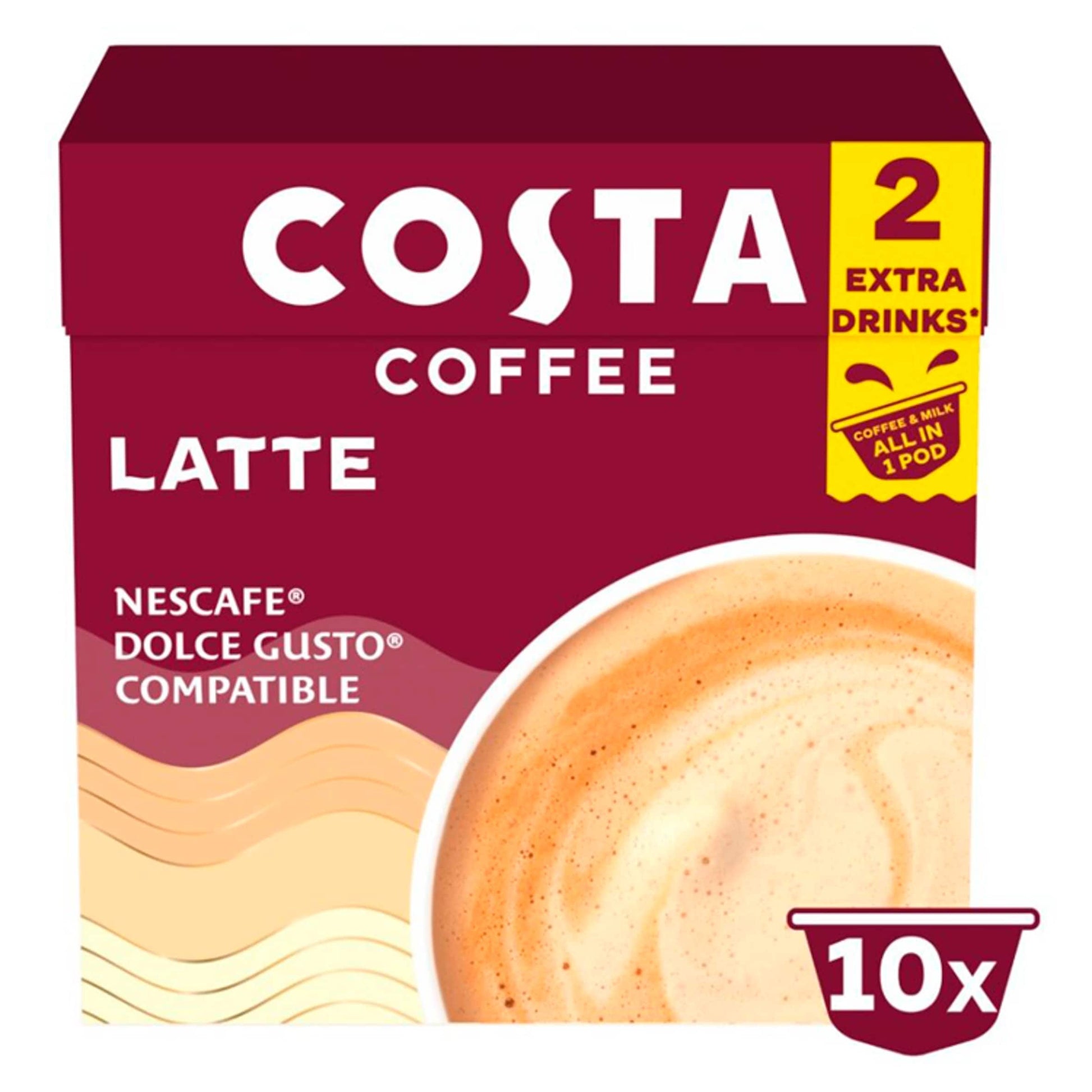 Costa Coffee Latte Pods 10 X 16G — image 1