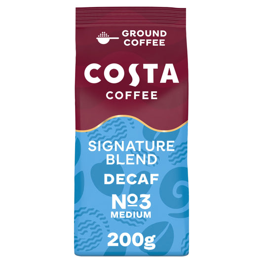 Costa Coffee Signature Blend Decaf Ground Coffee 200g — image 1