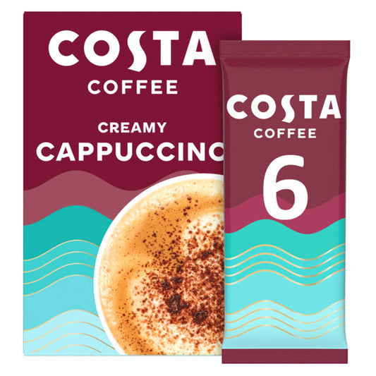 Costa Creamy Cappuccino Coffee 6 X 17G — image 1