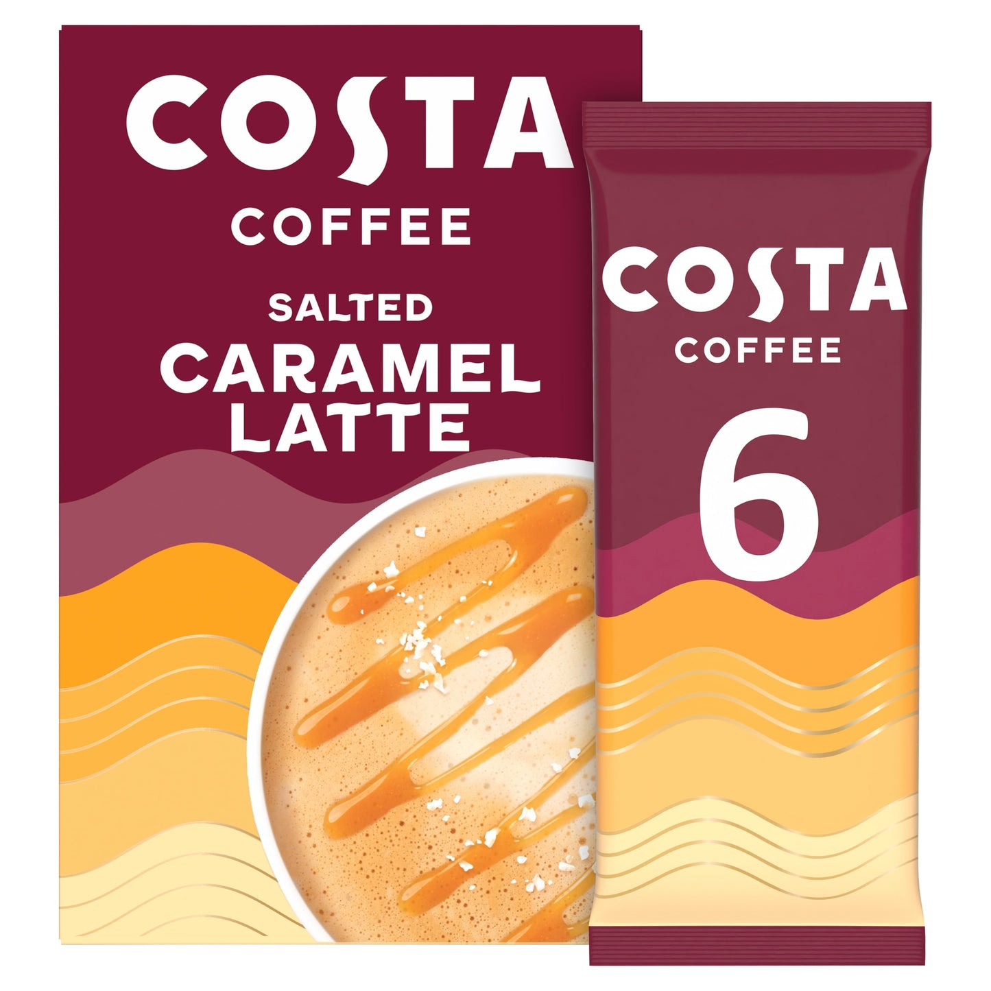 Costa Salted Caramel Latte Coffee 6X17g — image 1