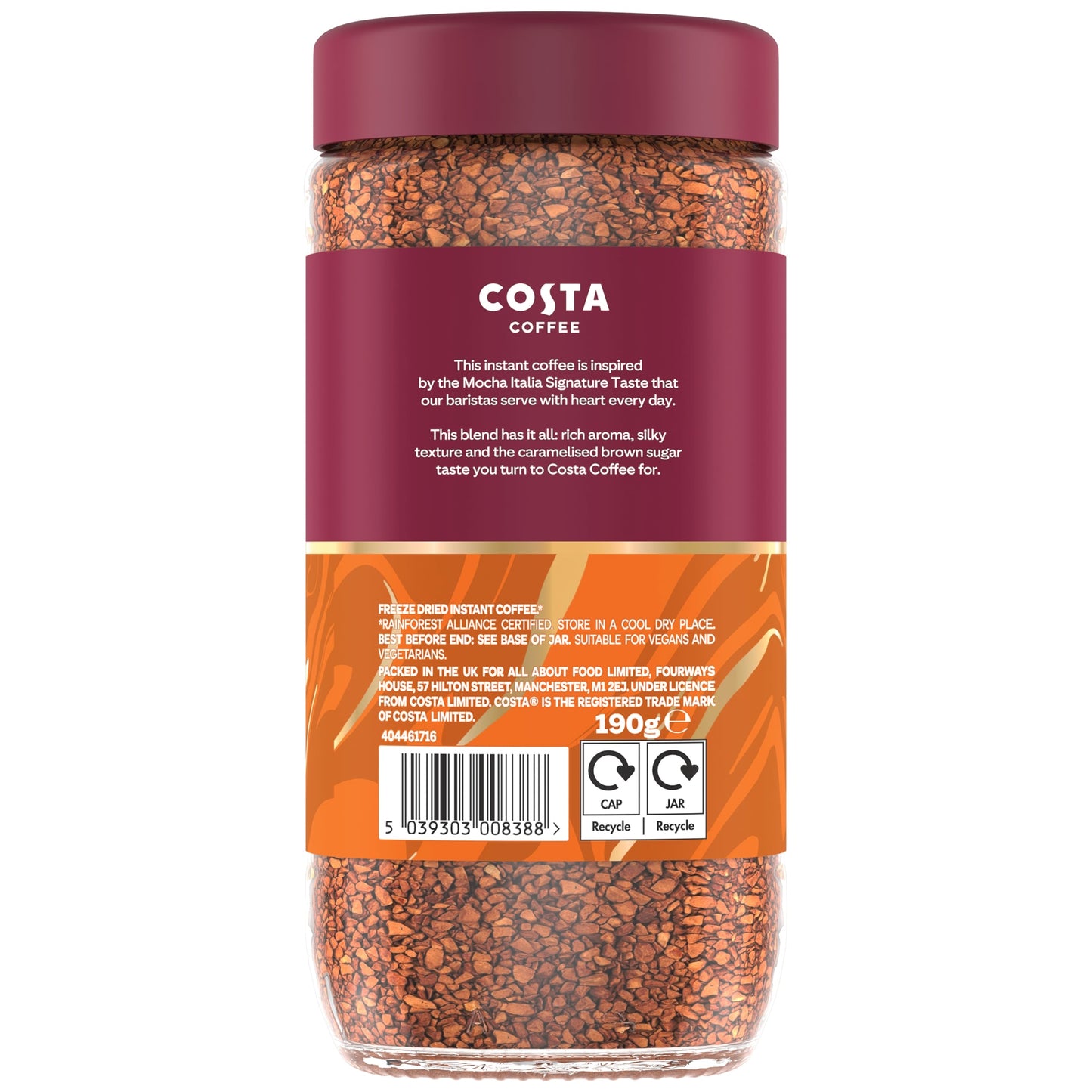 Costa Smooth medium blend instant coffee 190g — image 5