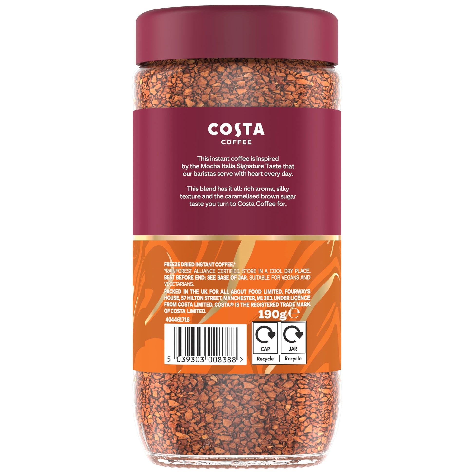 Costa Smooth medium blend instant coffee 190g — image 5