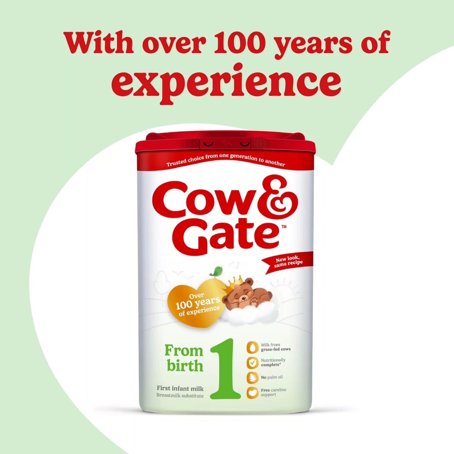 Cow & Gate 1 First Infant Baby Milk Formula Powder from Birth 800g — image 2