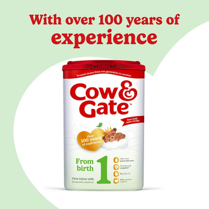 Cow & Gate 1 First Infant Baby Milk Formula Powder from Birth 800g — image 2