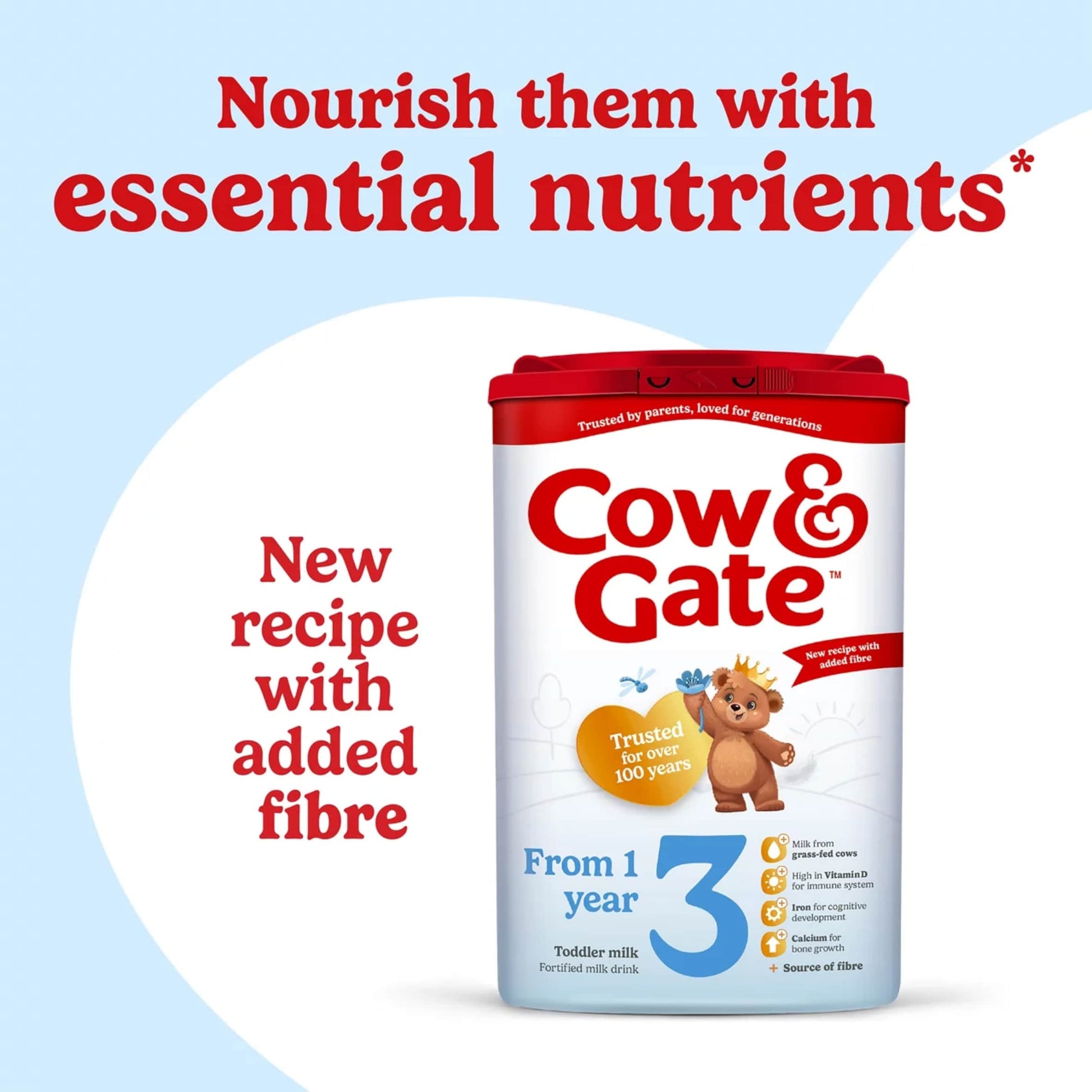 Cow & Gate 3 Toddler Milk Formula 1+ Years 800g — image 2