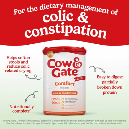 Cow & Gate Comfort Baby Milk Formula Powder from Birth 800g — image 2