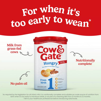 Cow & Gate Hungry First Baby Milk Formula Powder 0-12 Months 800g — image 2