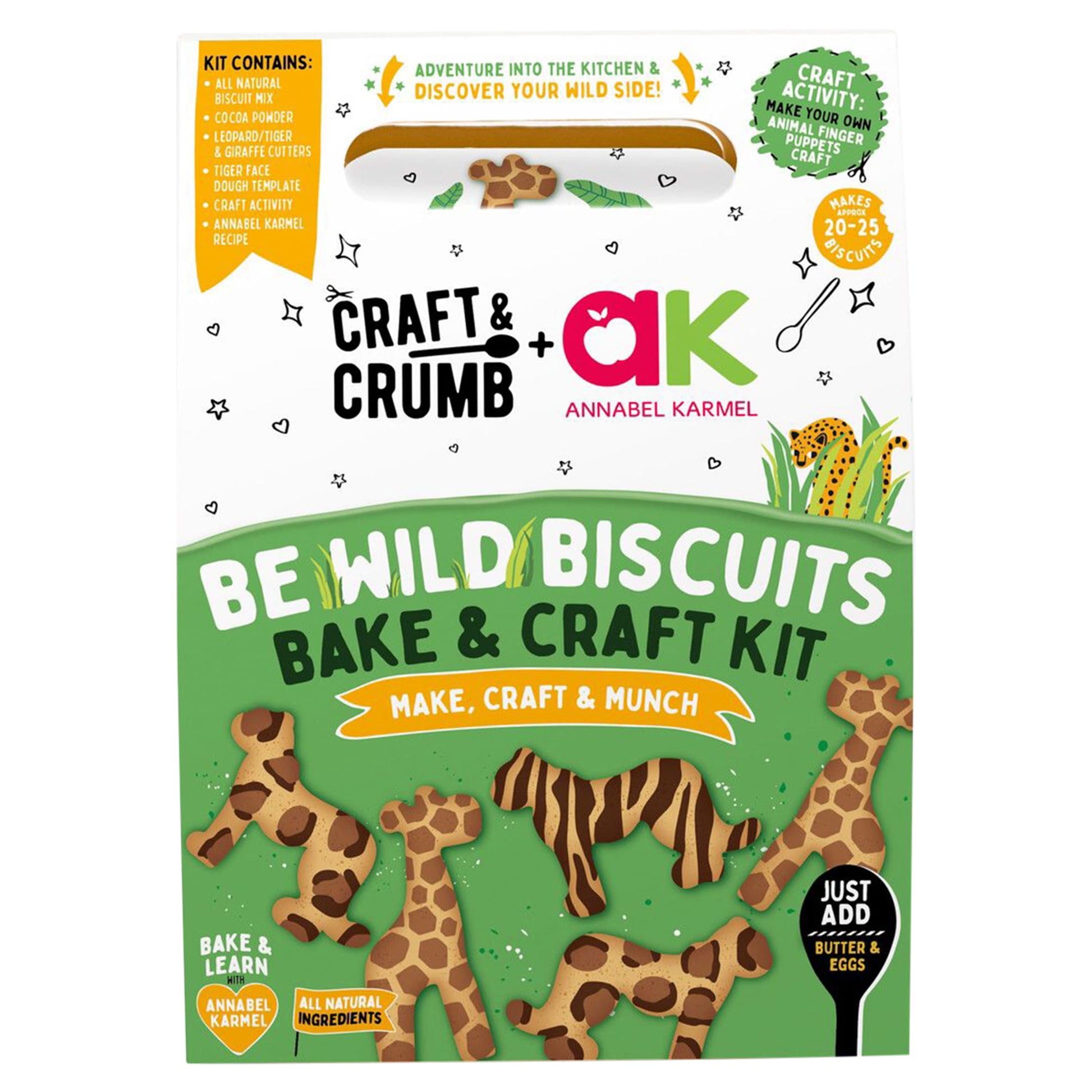 Craft & Crumb Be Wild Biscuits Bake & Craft Kit 235g — image 1