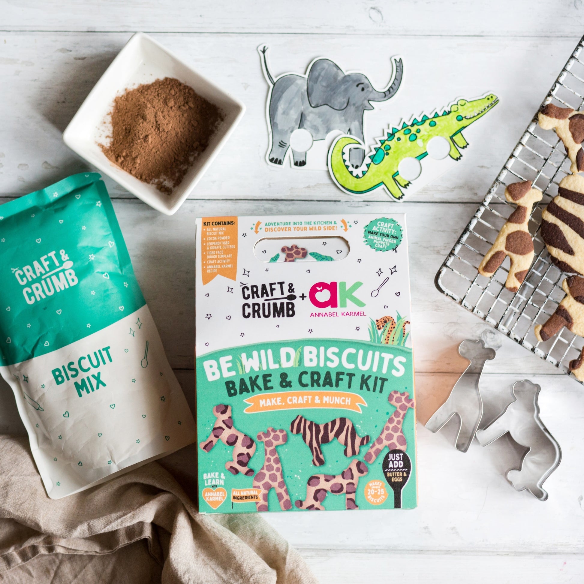 Craft & Crumb Be Wild Biscuits Bake & Craft Kit 235g — image 2