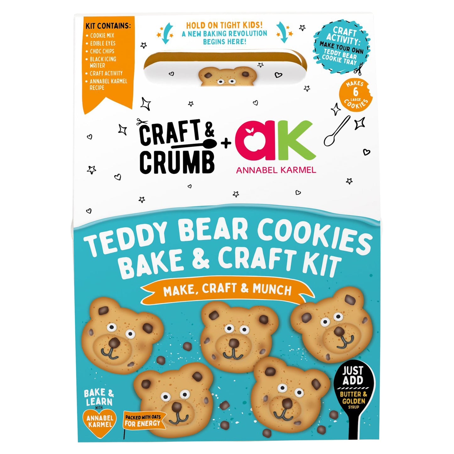 Craft & Crumb Teddy Bear Cookies Bake & Craft Kit 255g — image 1