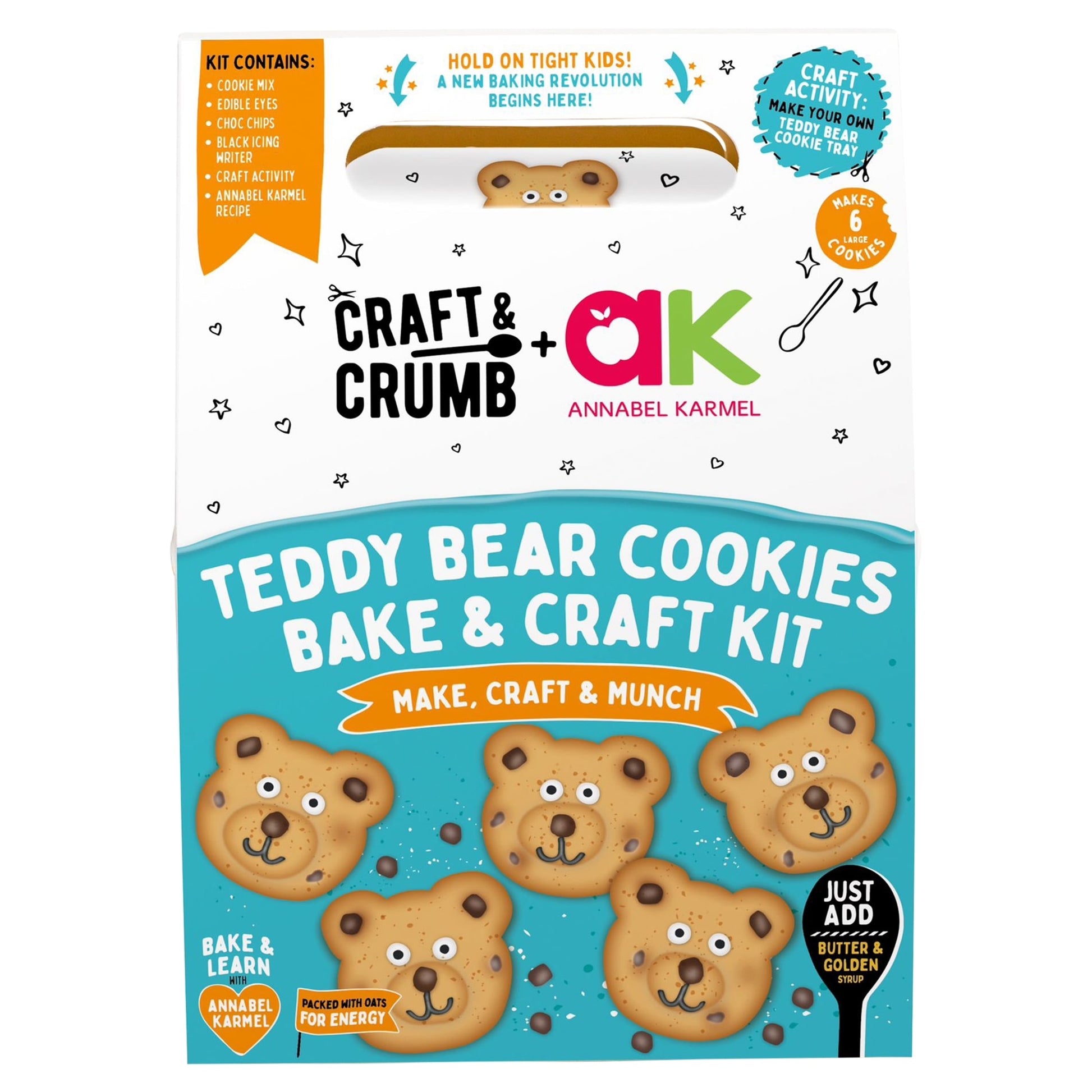 Craft & Crumb Teddy Bear Cookies Bake & Craft Kit 255g — image 1