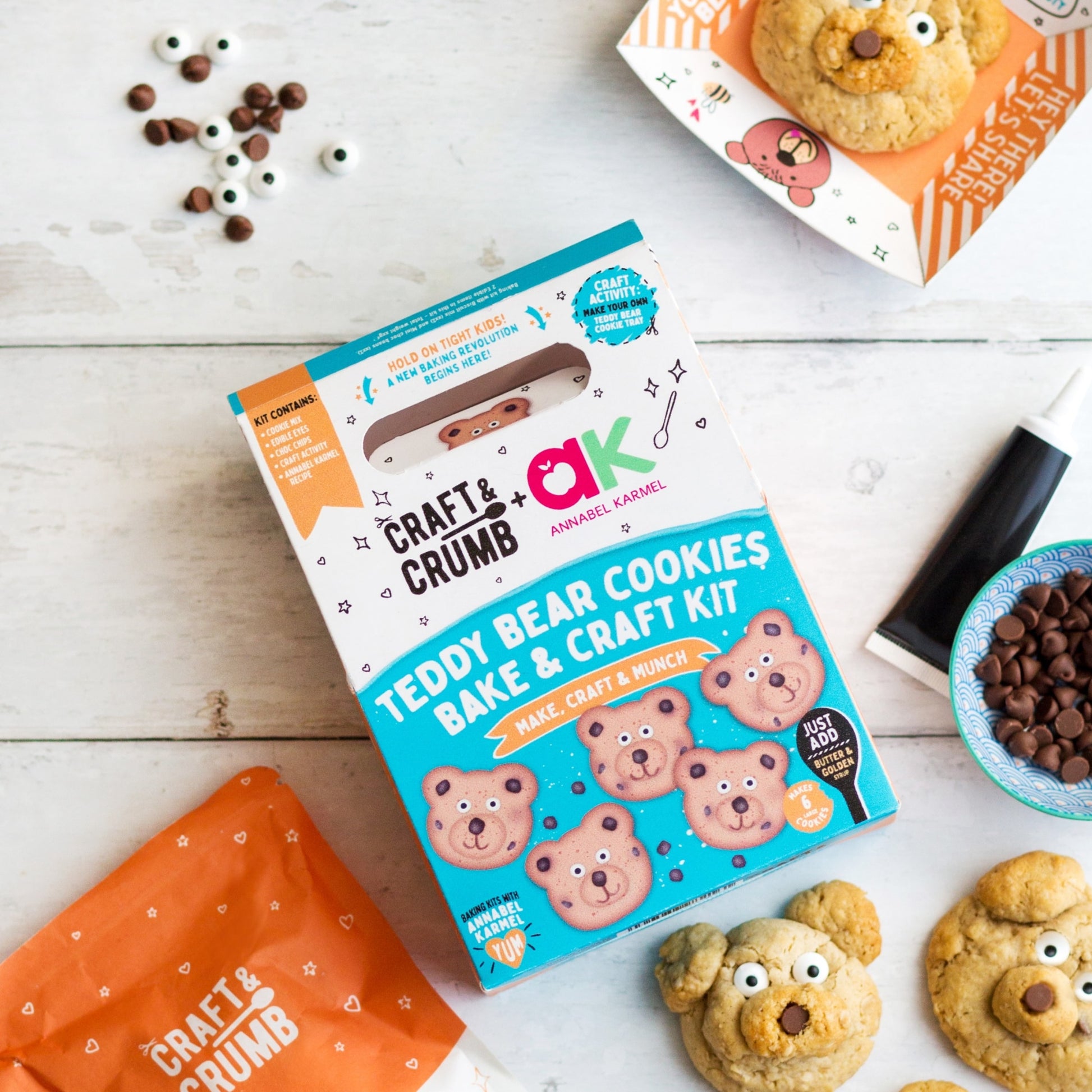 Craft & Crumb Teddy Bear Cookies Bake & Craft Kit 255g — image 2