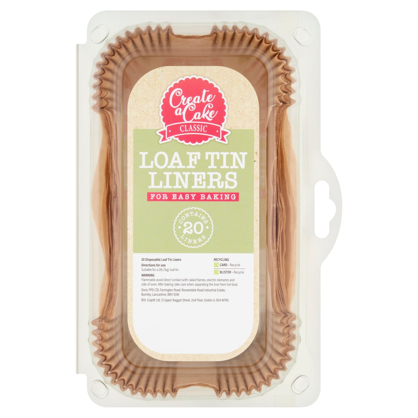 Create A Cake Loaf Tin Liners 20 — image 1