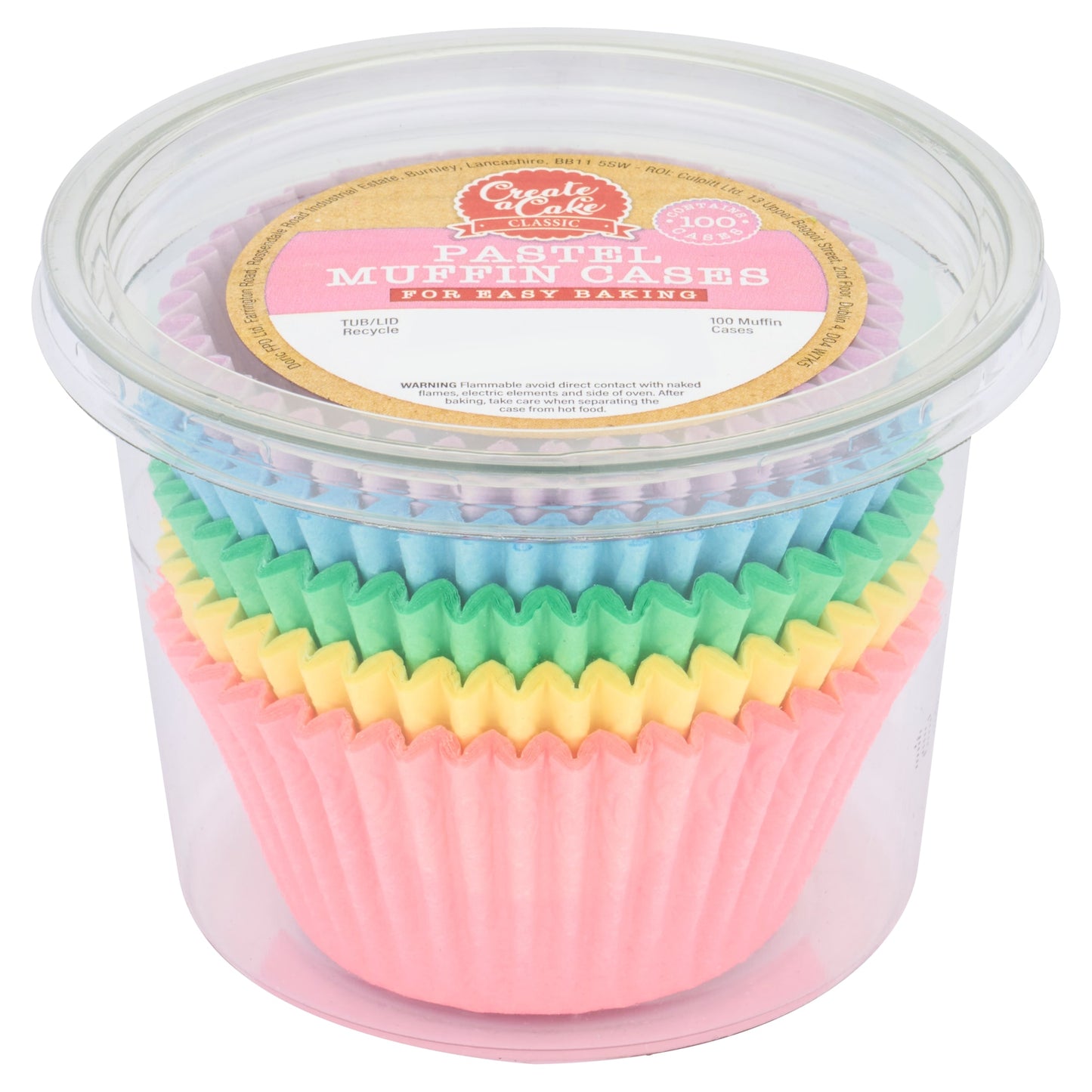 Create A Cake Pastel Muffin Cases 100 — image 1
