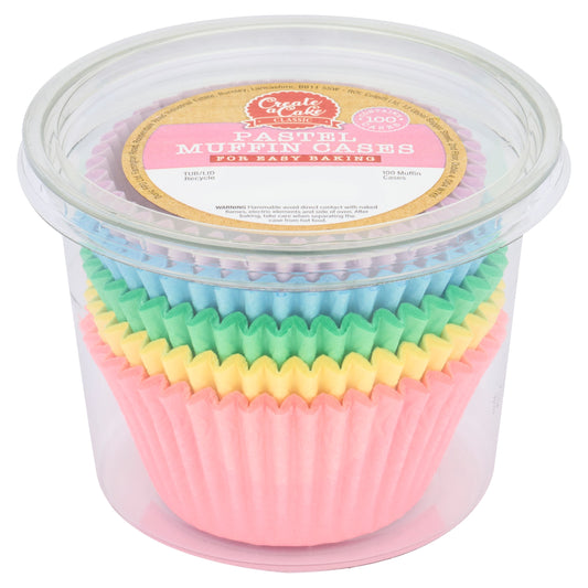 Create A Cake Pastel Muffin Cases 100 — image 1