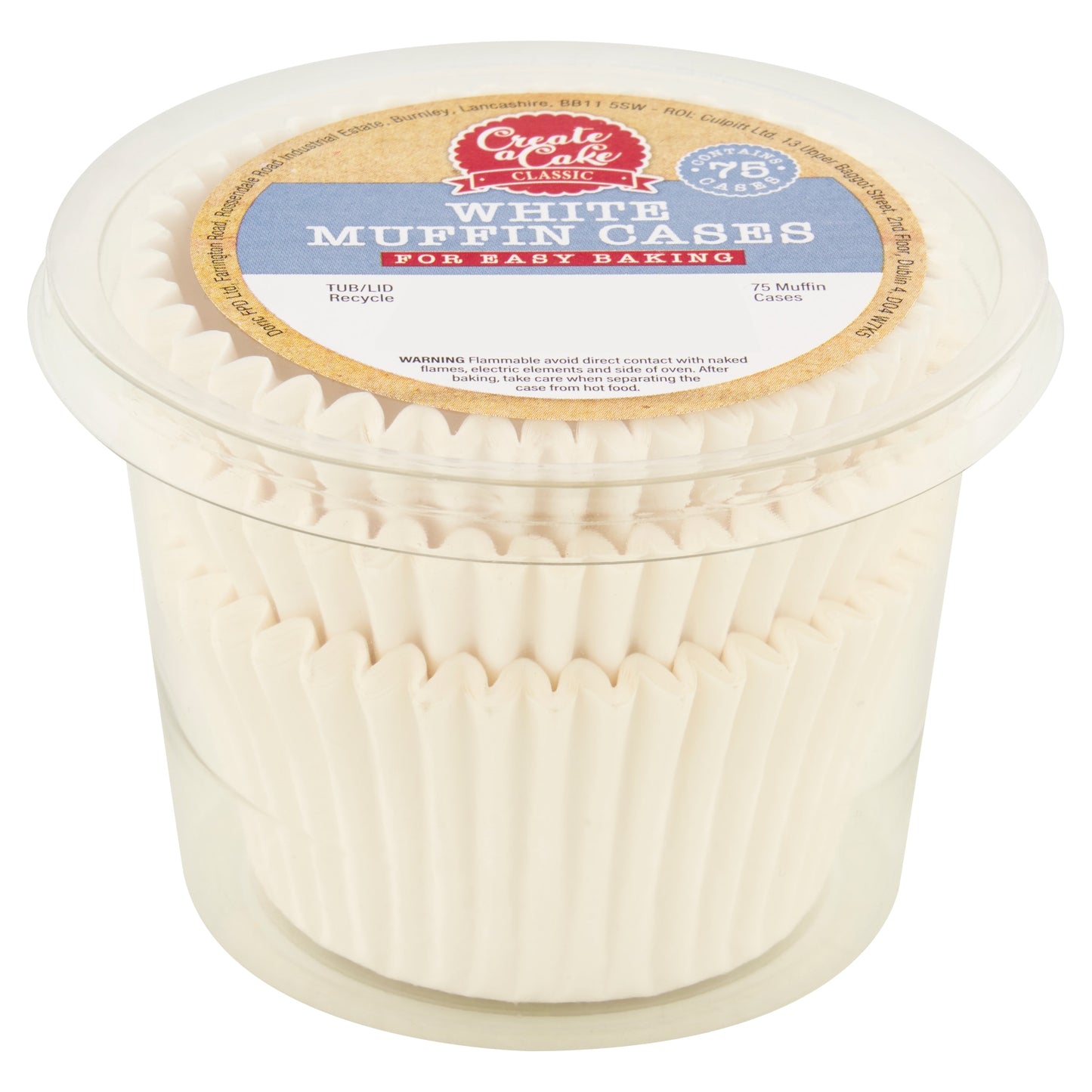 Create A Cake White Muffin Cases 75 — image 1