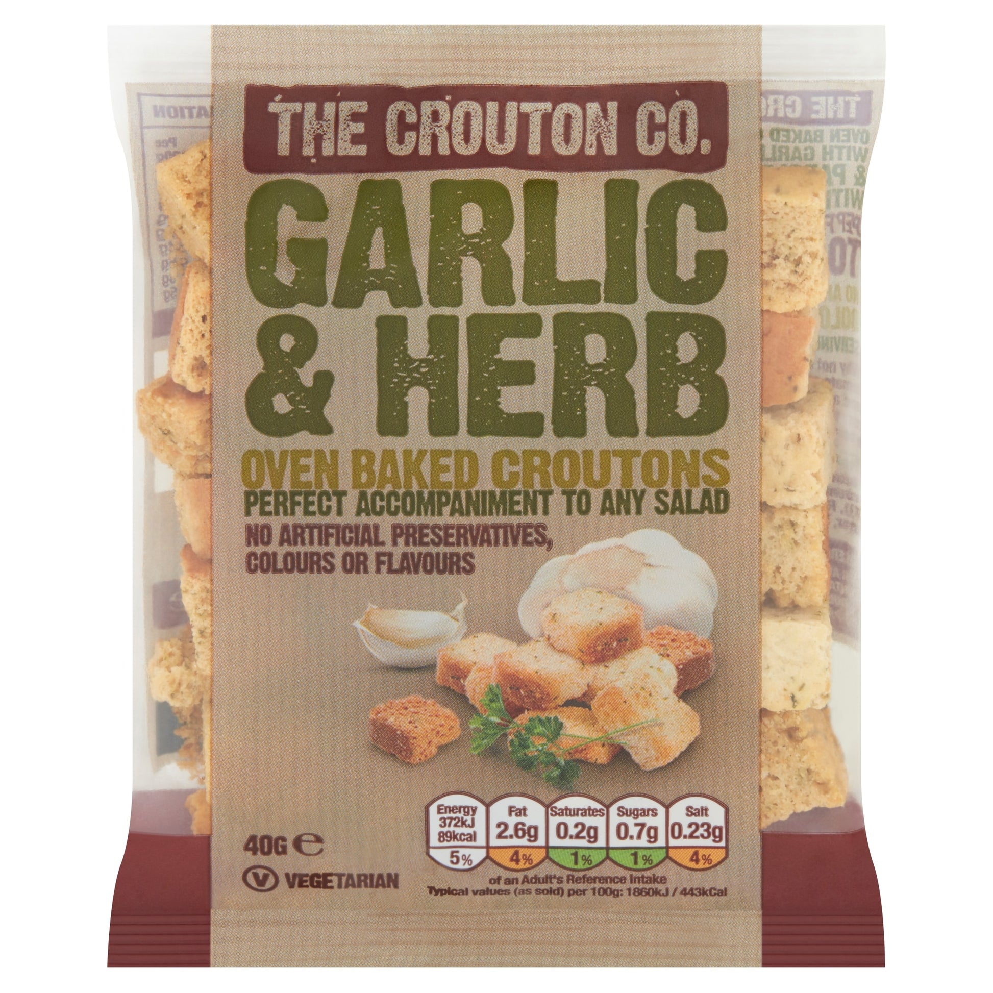 Crouton Company Garlic & Herb Croutons 40G — image 1