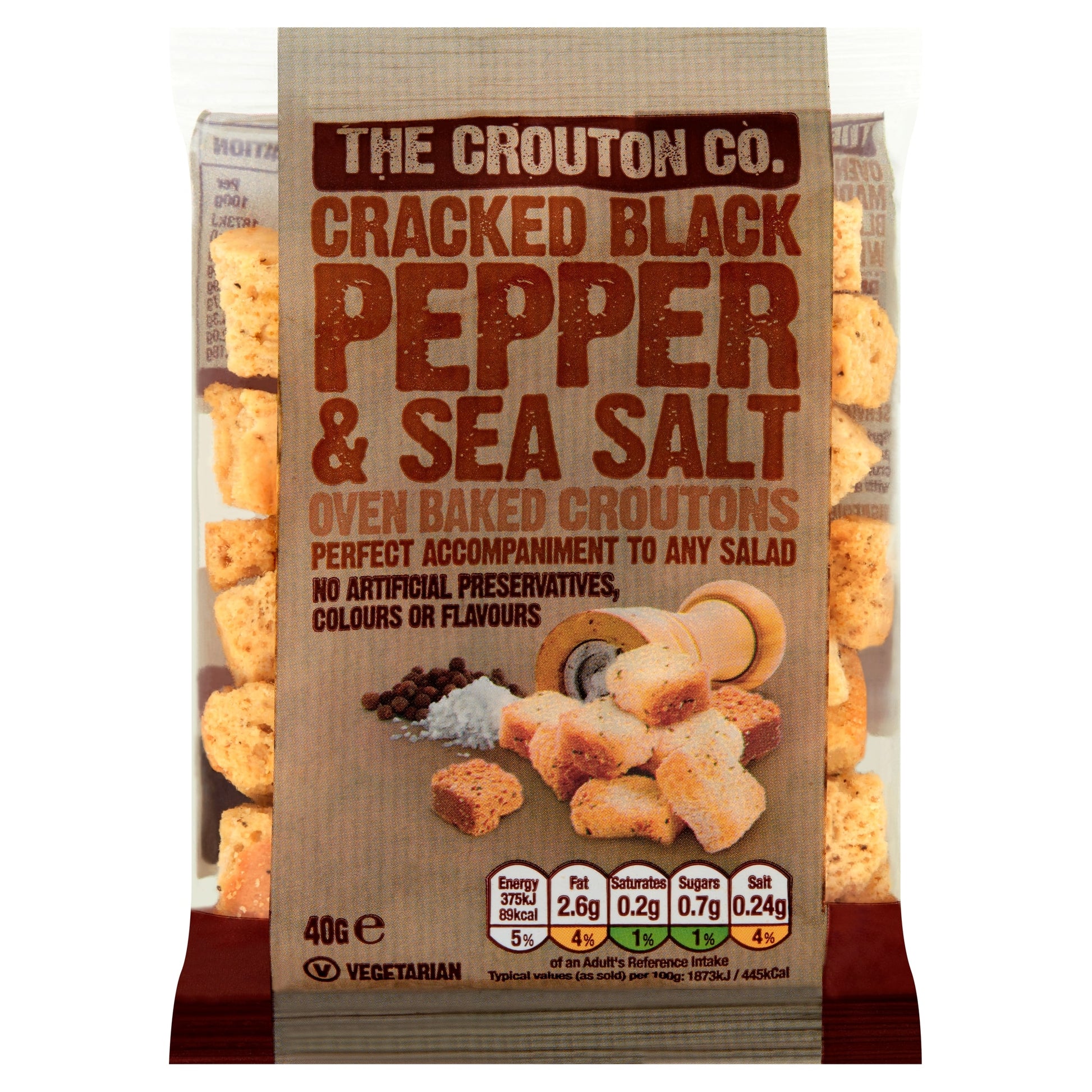 Crouton Company Pepper & Salt Croutons 40G — image 1