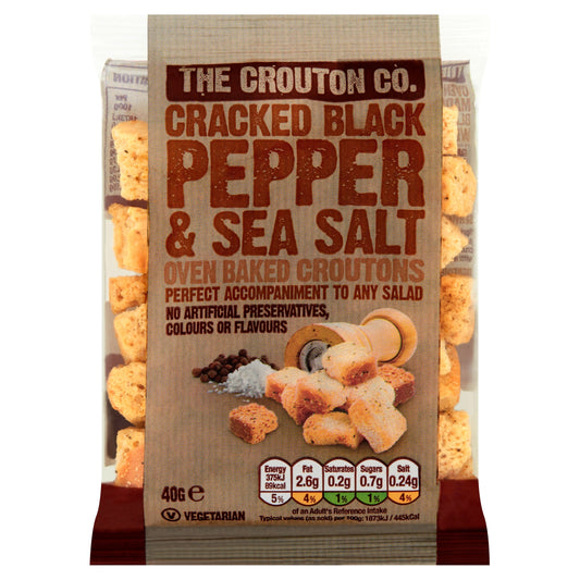Crouton Company Pepper & Salt Croutons 40G — image 1