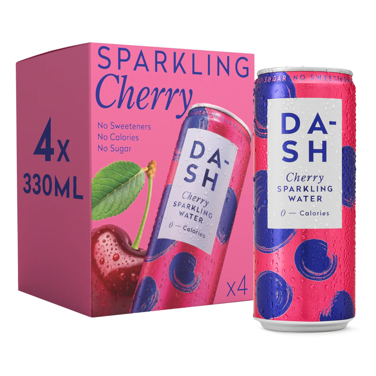 Dash Cherry Infused Sparkling Water 4 x 330ml — image 1