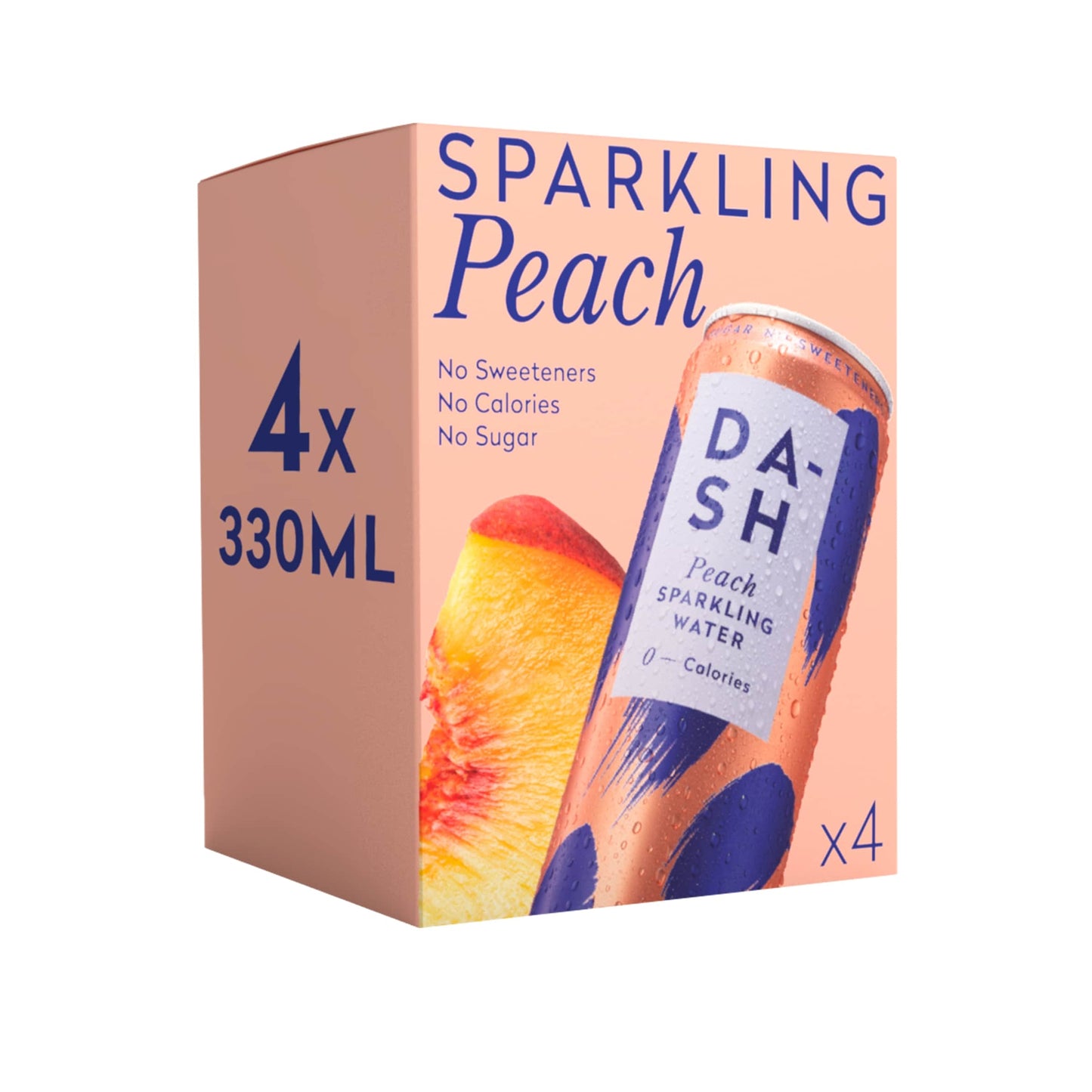 Dash Peach Sparkling Water 4 x 330ml — image 2