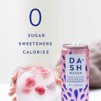DASH Raspberry Sparkling Water 4 X 330ml