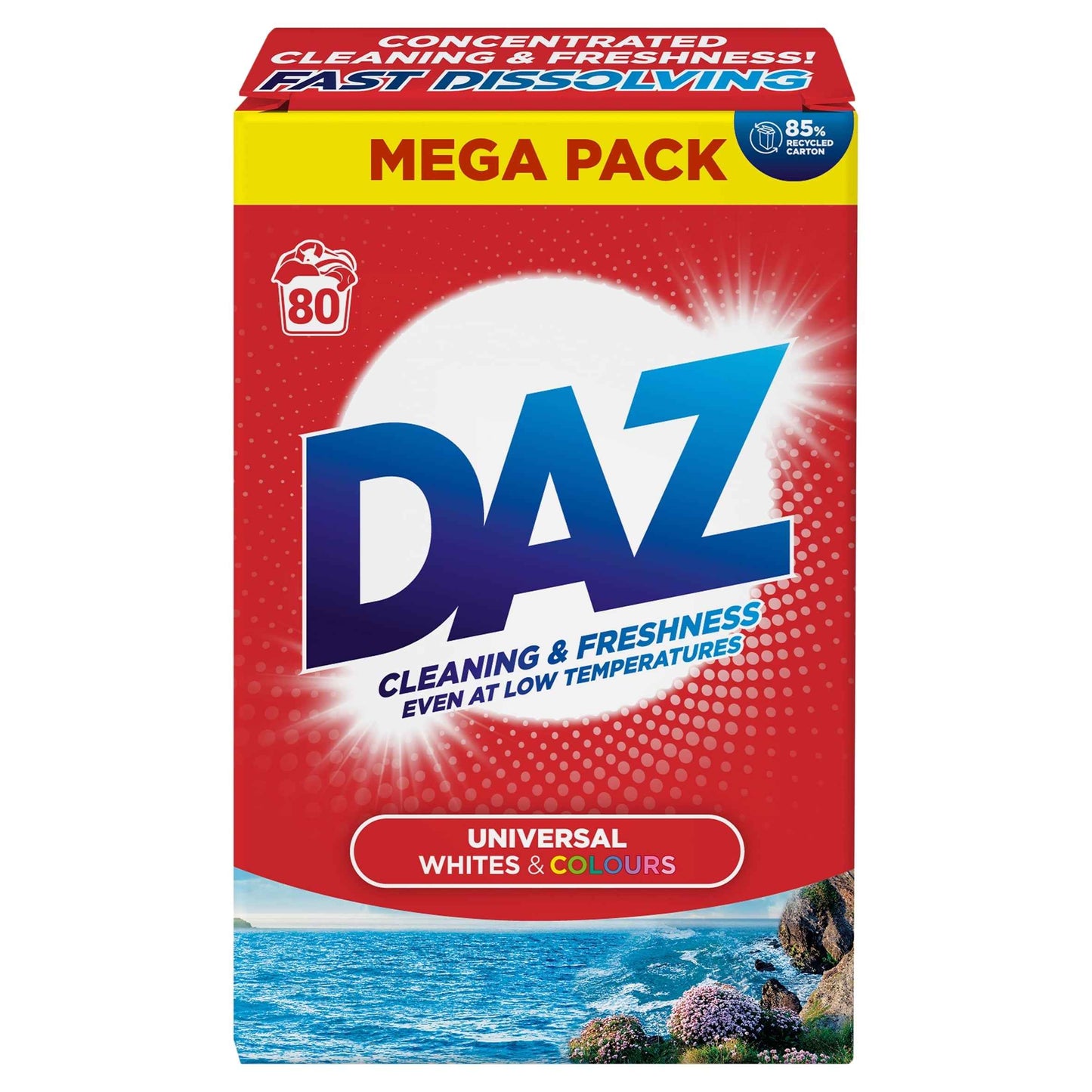DAZ Washing Powder Whites & Colours 80 Washes 4000g