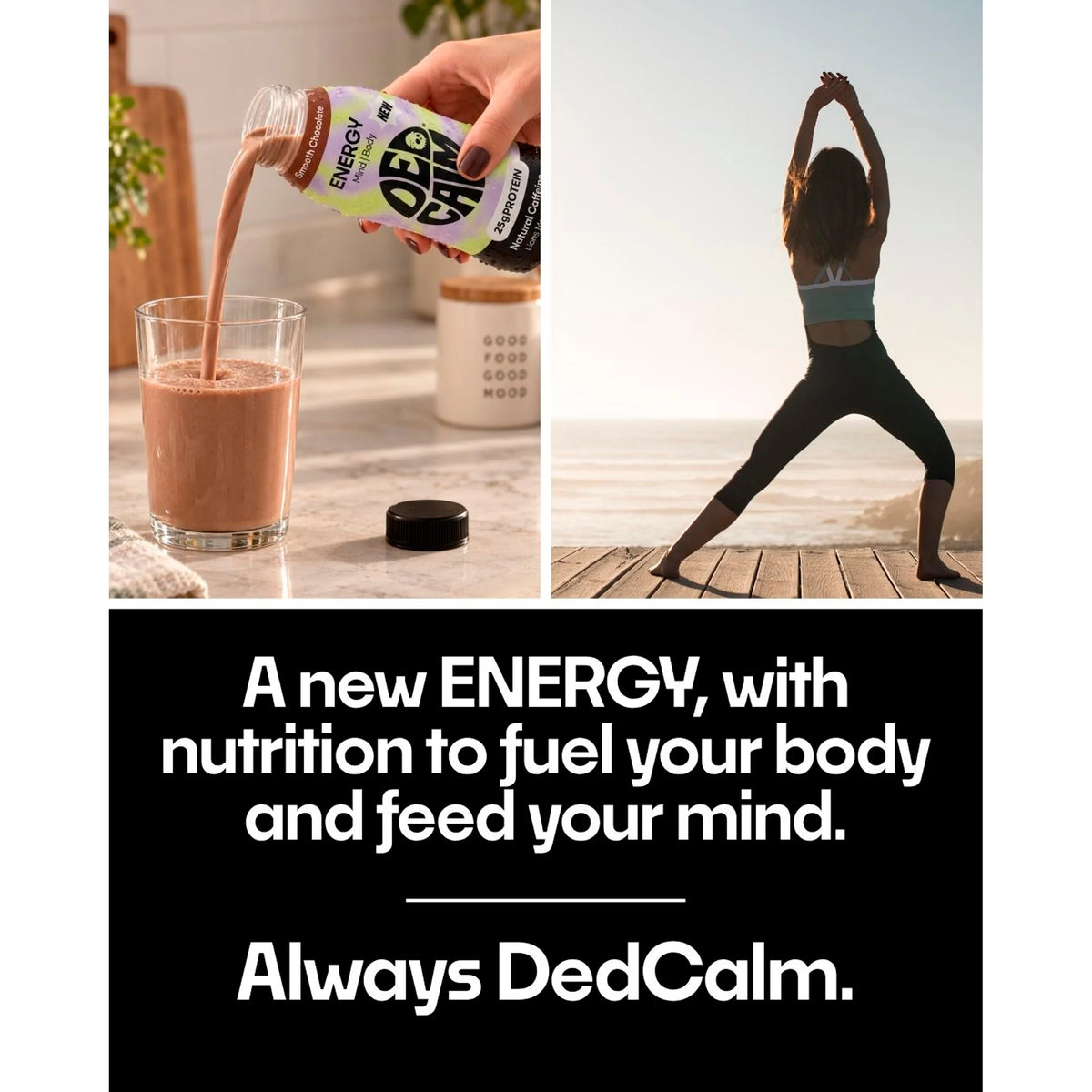 DedCalm Protein Energy Drink - Chocolate Flavour - 330ml — image 4