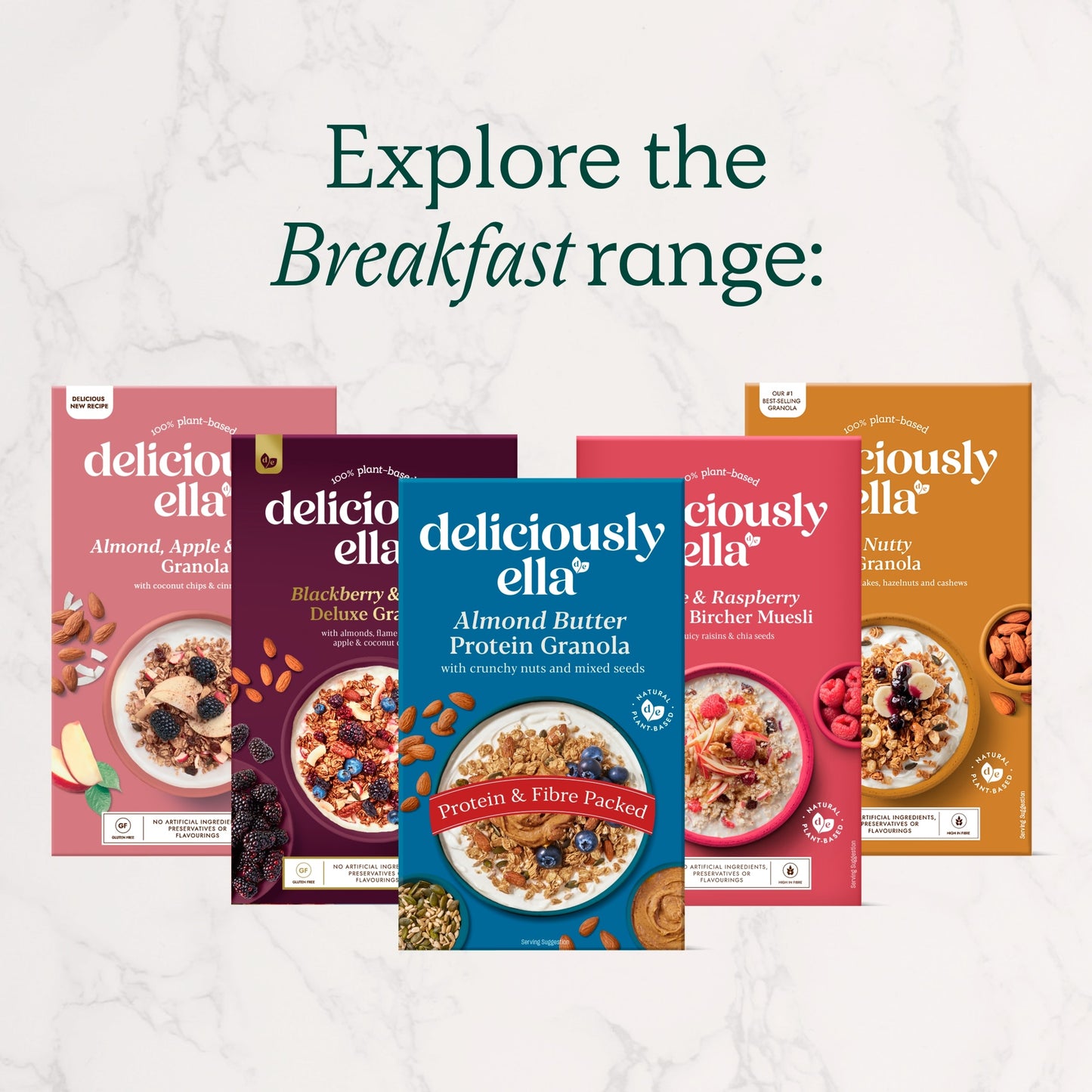 Deliciously Ella Almond Butter Protein Granola 350g — image 5