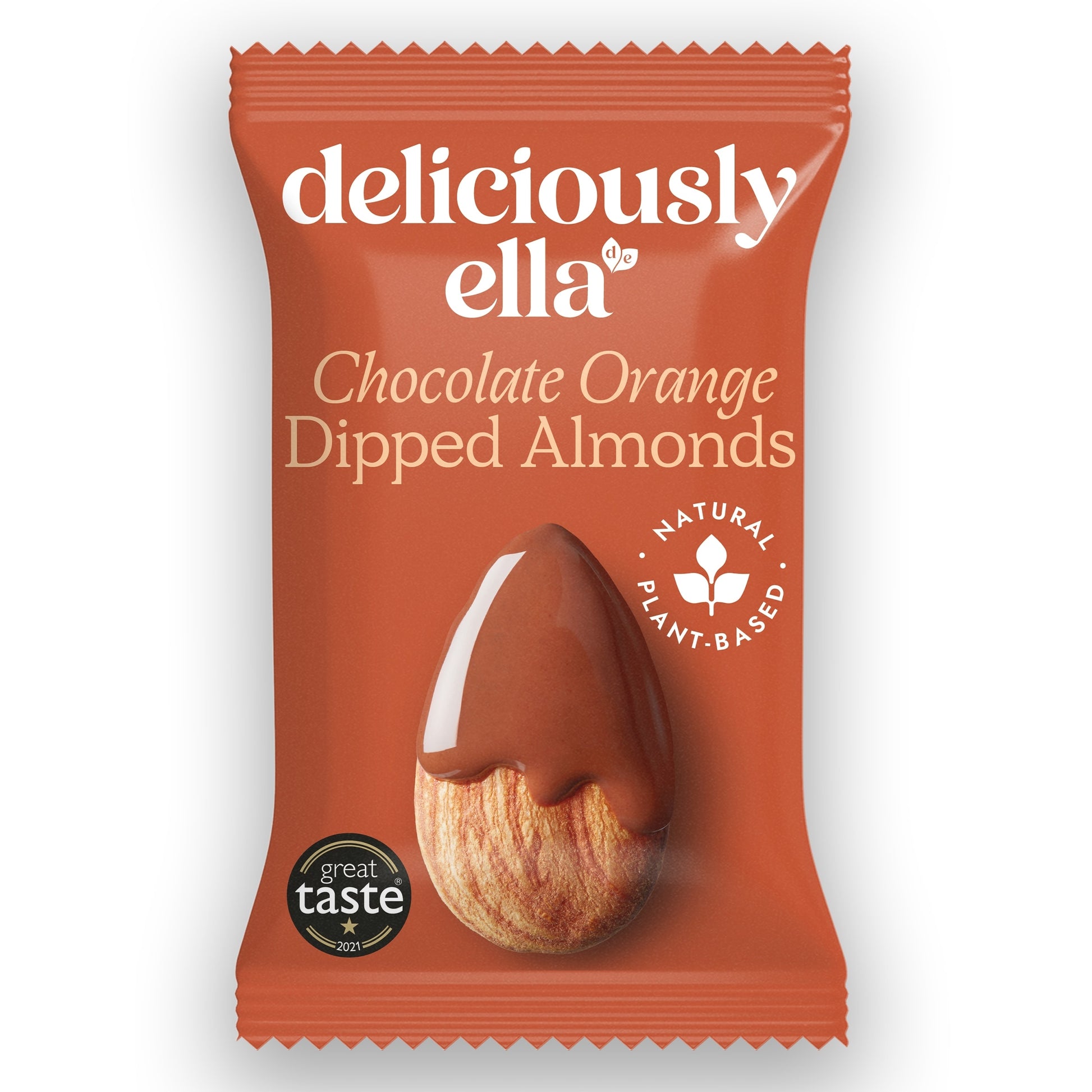 Deliciously Ella Chocolate Orange Dipped Almonds 27g — image 1