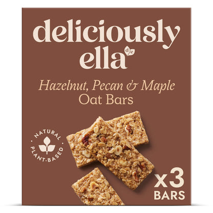 Deliciously Ella Hazelnut Pecan & Maple Oat Bars 3 X 50G — image 1