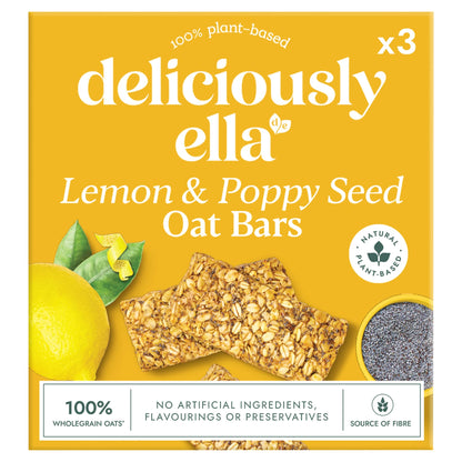 Deliciously Ella Lemon & Poppy Seed Oat Bar Multipack 50g x 3 — image 1