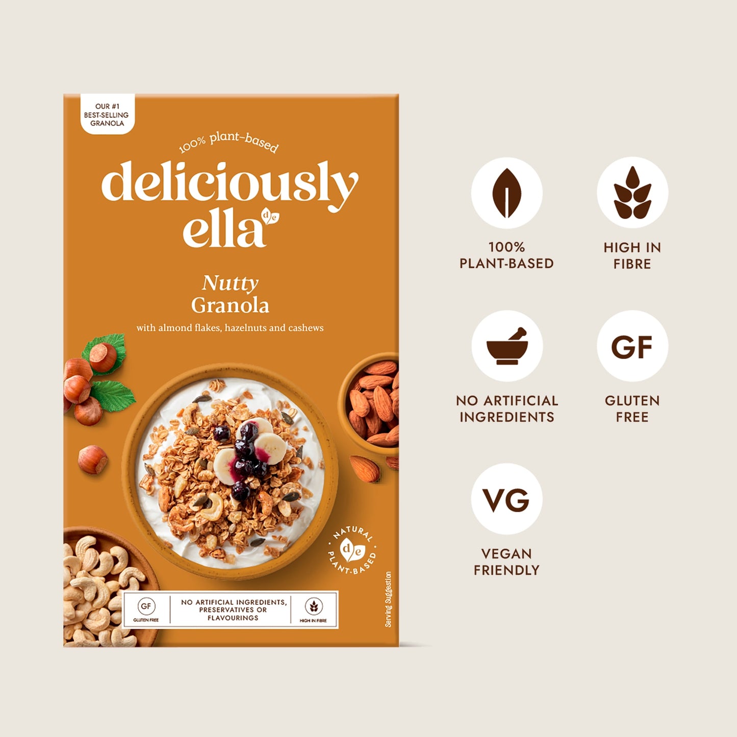 Deliciously Ella Nutty Granola 380G — image 2
