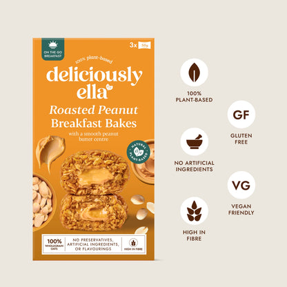 Deliciously Ella Roasted Peanut Breakfast Bakes 150g — image 2