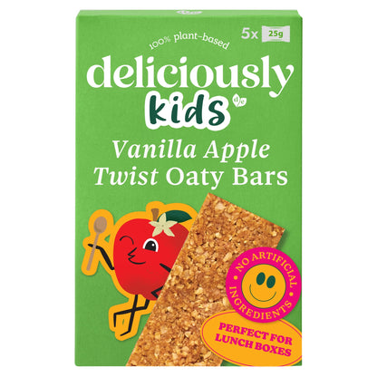 Deliciously Kids Vanilla Apple Twist Oaty Bars 5 x 25g — image 1
