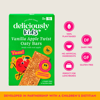 Deliciously Kids Vanilla Apple Twist Oaty Bars 5 x 25g — image 2