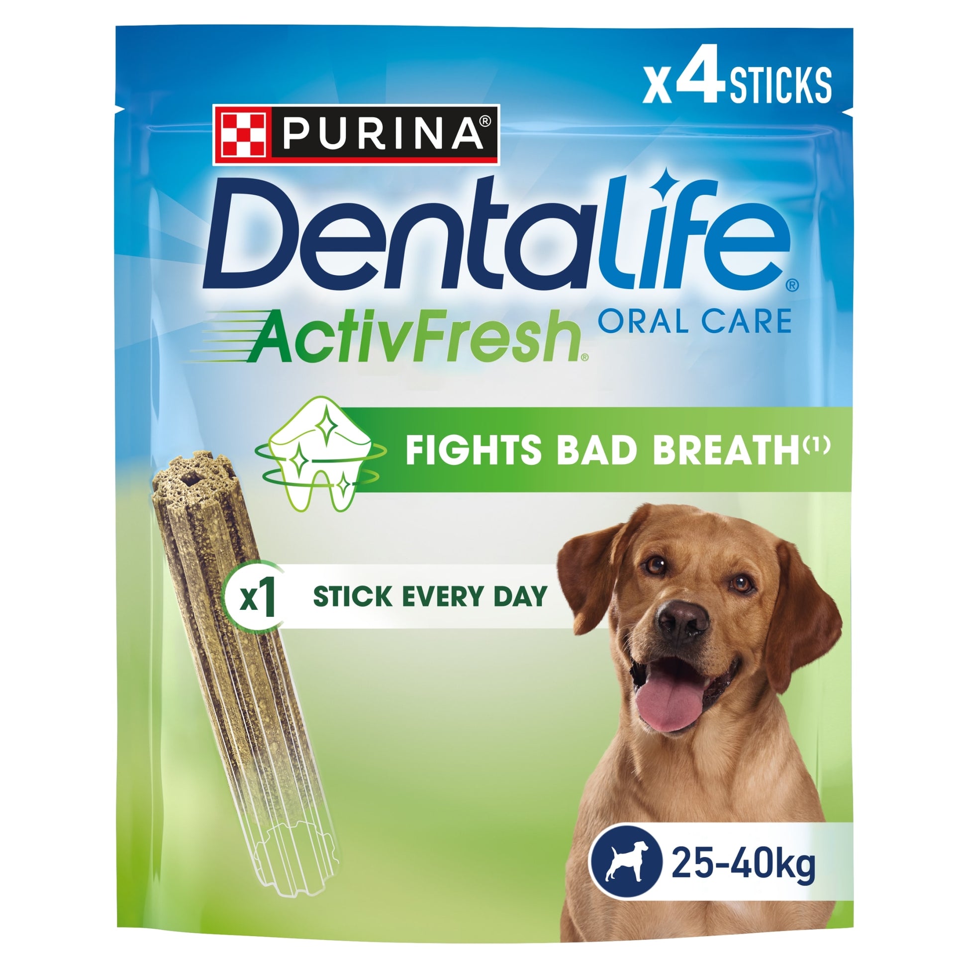 DENTALIFE ActivFresh Large Dental Chicken Dog Chews 4 Sticks — image 1
