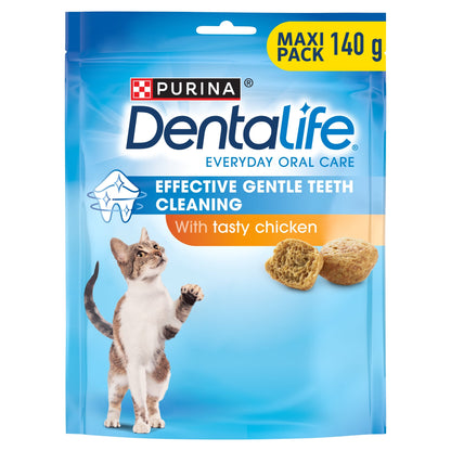 DENTALIFE Dental Chicken Cat Treats 140g — image 1