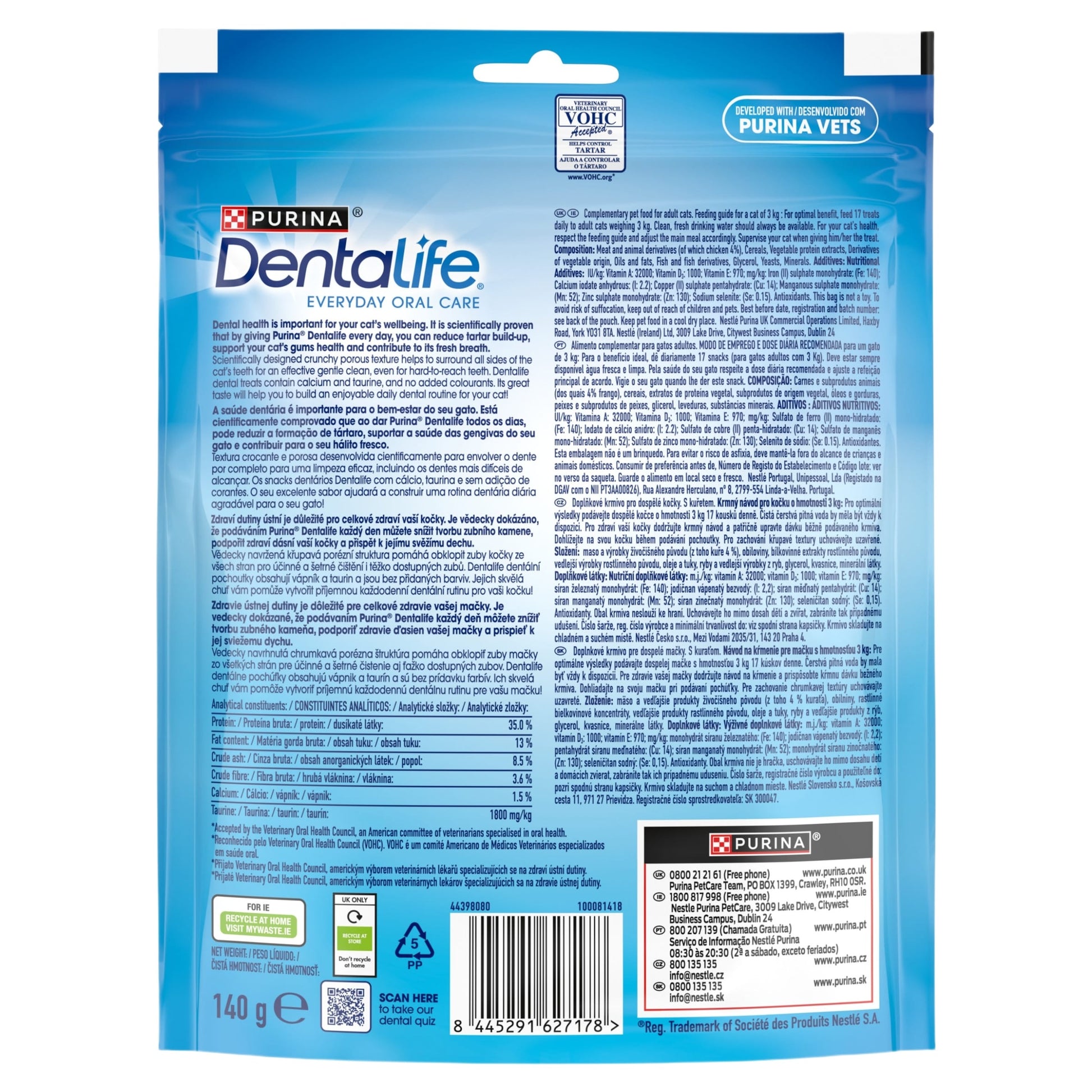 DENTALIFE Dental Chicken Cat Treats 140g — image 2