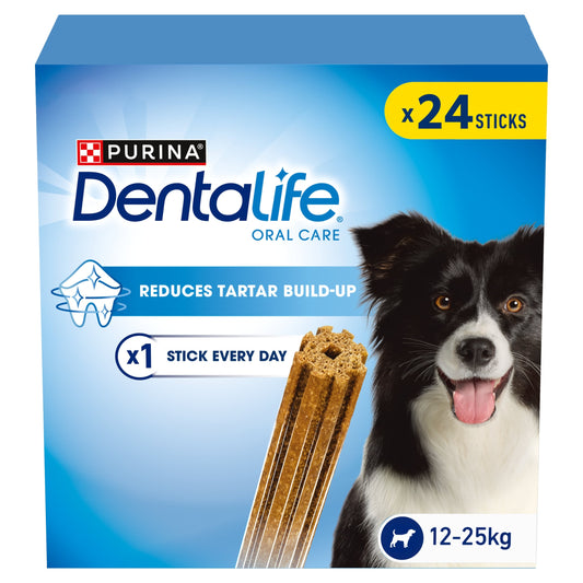 DENTALIFE Medium Dental Chicken Dog Chews 24 Sticks — image 1