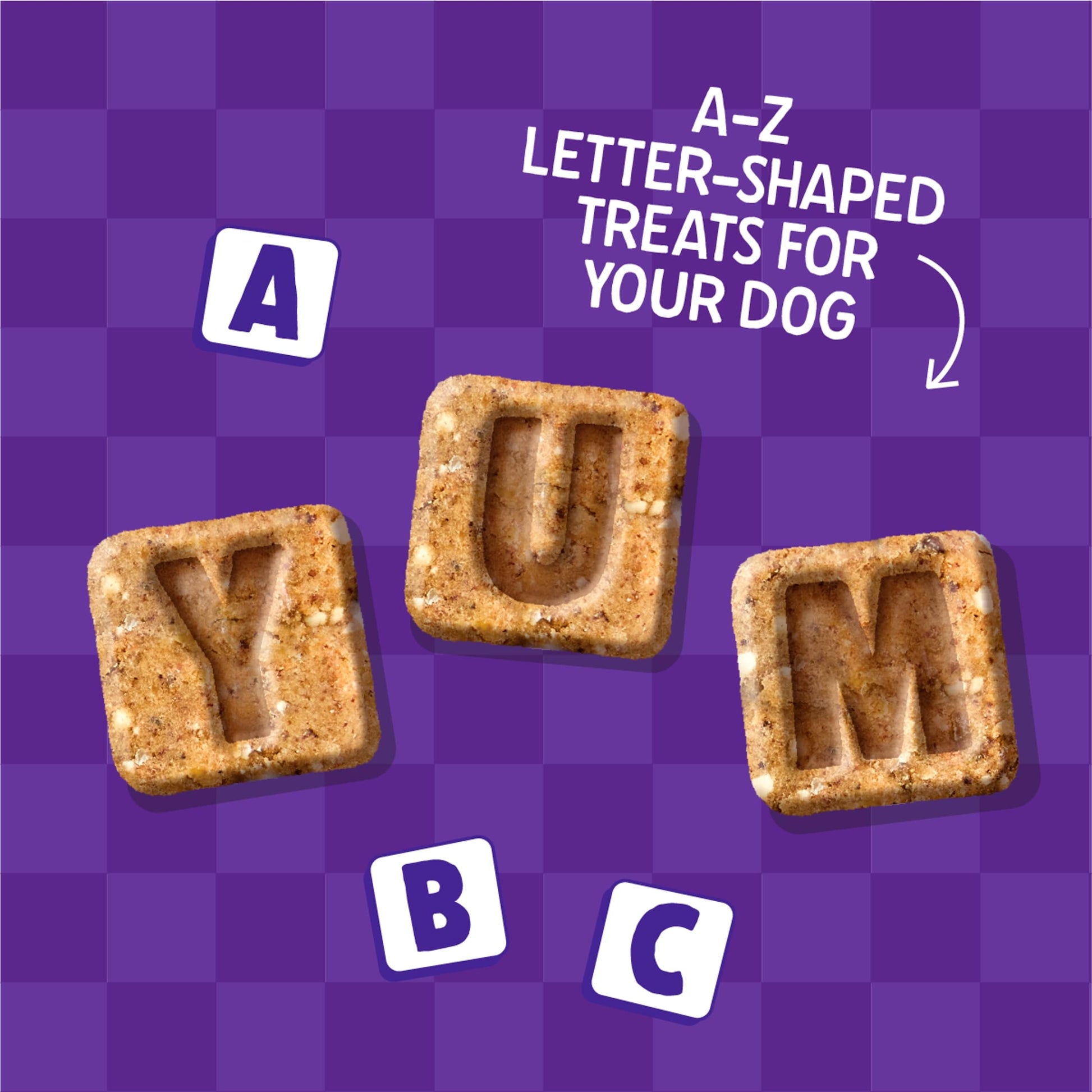 Denzel's Letters - Peanut Butter & Banana Dog Treats 90g — image 2