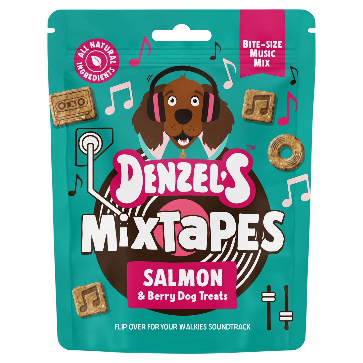 Denzel's Mixtapes - Salmon & Mixed Berries Dog Treats 90g — image 1