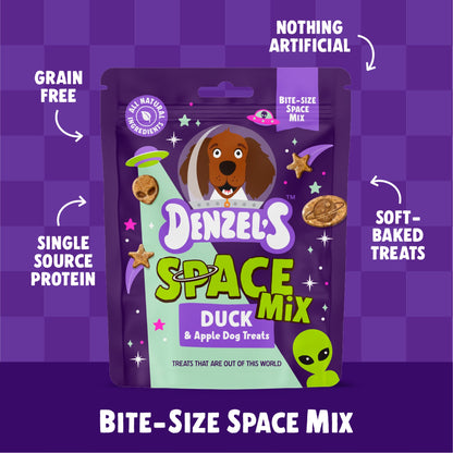 Denzel's Space Mix - Duck & Apple Dog Treats 90g — image 3